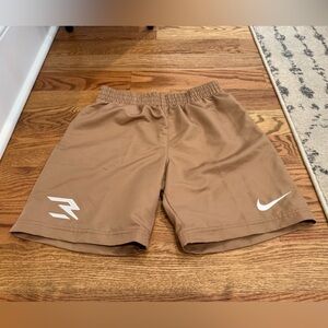 Nike 3 BRAND Tan Athletic Shorts - Boys Size M (10/12)